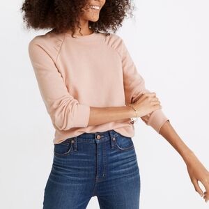 Madewell Gathered Puff Sleeve Sweatshirt